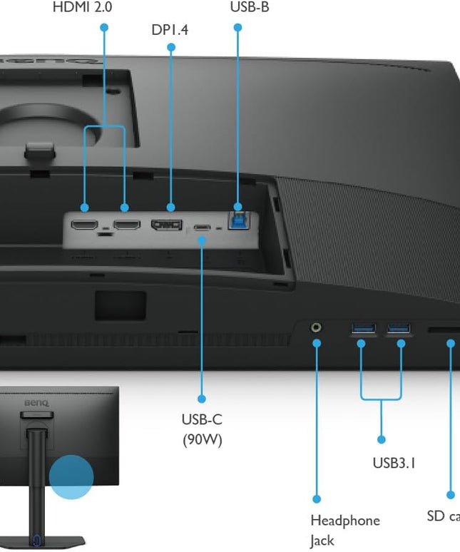 BenQ SW272Q 27" 2K Photographer Monitor