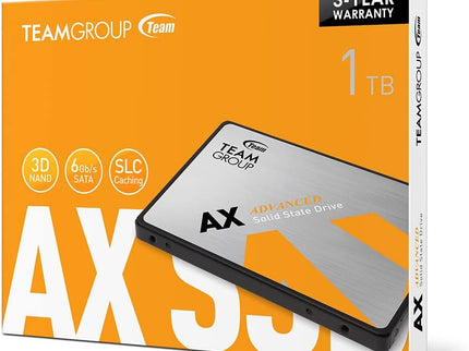 TEAMGROUP AX2 1TB 3D NAND TLC 2.5 Inch SATA III Internal Solid State Drive SSD