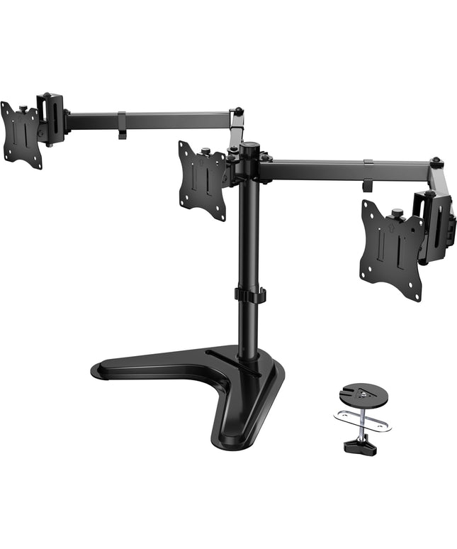 WALI Triple Monitor Desk Stand – Free-Standing