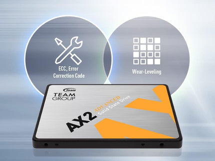 TEAMGROUP AX2 1TB 3D NAND TLC 2.5 Inch SATA III Internal Solid State Drive SSD