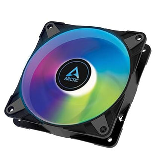 ARCTIC P12 PWM PST A-RGB 120mm Case Fan – 200–2000 RPM, 5V ARGB, Static Pressure Optimized – Black (Single Fan)