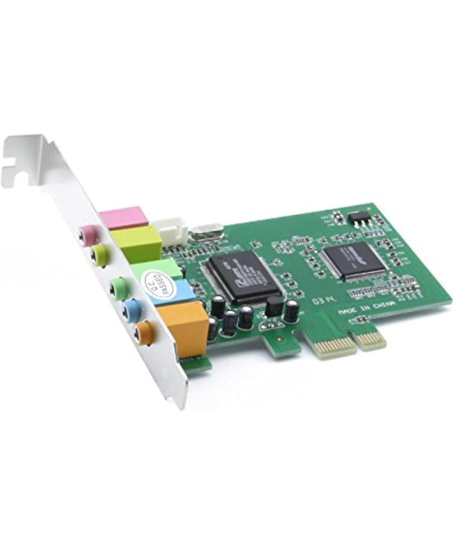 axGear PCI Express PCI-E 5.1 Ch 6 Channel PCIE Audio Digital Sound Card Adapter New