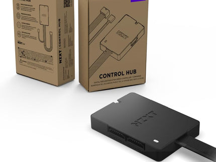 NZXT Control Hub – Digital RGB & PWM Fan Controller, Supports 5 PWM or 4 NZXT Fans, CAM Software Powered