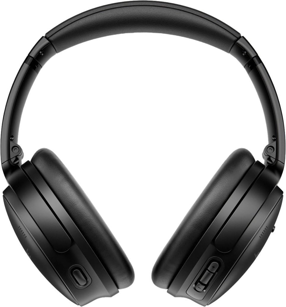 Bose QuietComfort 45 Wireless Noise-Cancelling Headphones – Triple Black, Bluetooth, Renewed.