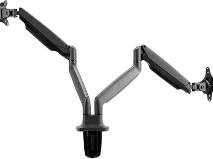 Monoprice Dual Monitor Gas Spring Desk Mount – Full-Motion, Supports 15–34" Monitors, Up to 19.8 lbs per Display – Black (Workstream Collection)