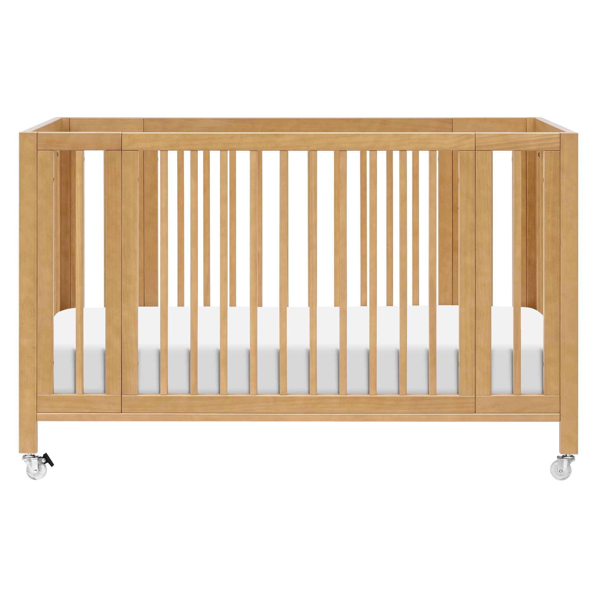 M30880HY,Babyletto,Rolli 9-in-1 Convertible All-Stages« Crib w/ Bassinet & Toddler Bed Kits in Honey