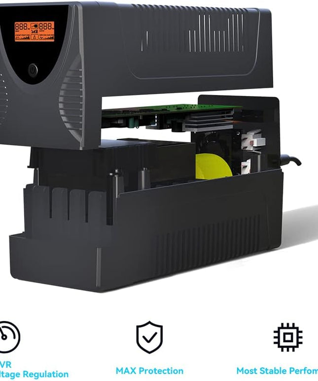 Ups Battery Backup and Surge Protector,Computer Uninterruptible Power Supply