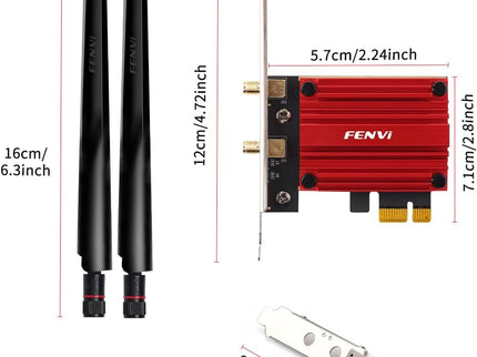 FENVI WiFi 6E AX210 WiFi Card with Bluetooth 5.3
