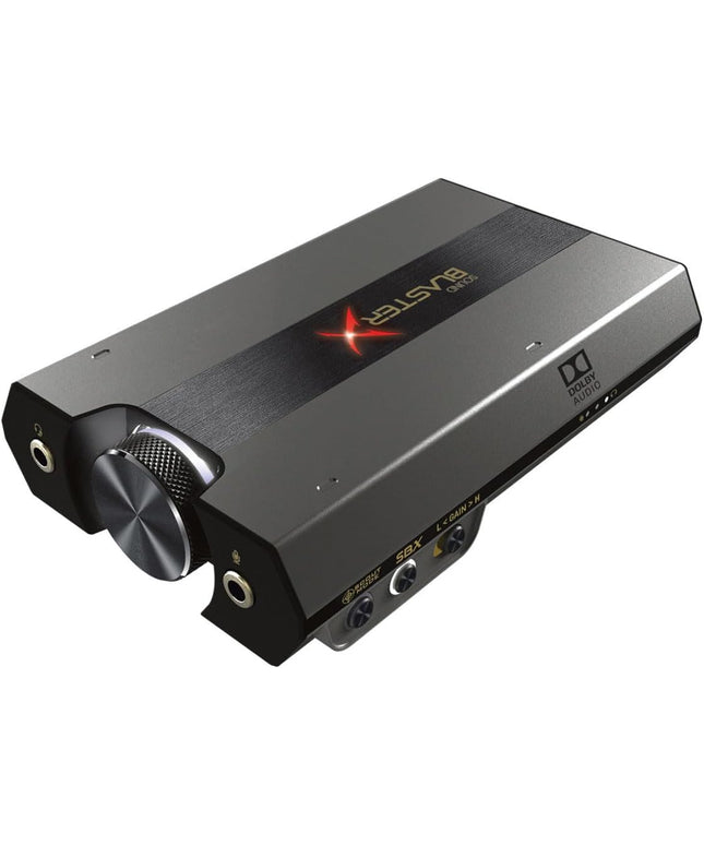Sound BlasterX G6 Hi-Res 130dB 32bit/384kHz Gaming DAC, External USB Sound Card with Xamp Headphone Amp, Dolby Digital, 7.1 Virtual Surround Sound, Sidetone/Speaker Control for PS4, Xbox One