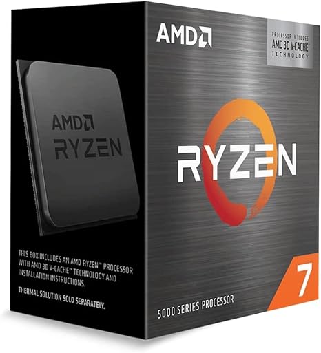 AMD Ryzen 7 5800X3D 8-core, 16-Thread Desktop Processor with AMD 3D V-Cache Technology