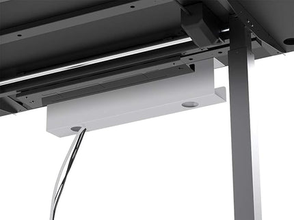 Monoprice Under Desk Cable Tray – Steel, White (Workstream Collection)