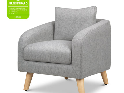 M30703FTGLF,DaVinci,Nina Kids Chair in Frost Grey with Light Wood Feet