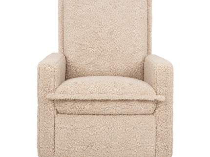 M20977CSG,Babyletto,Cali Flange Gliding Swivel Recliner in Chai Shearling