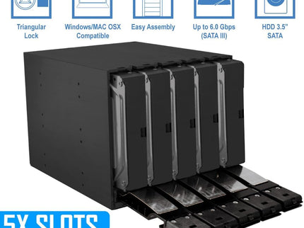 Kingwin Hard Drive Enclosure for Computer PC Case