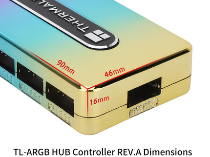 Thermalright ARGB Hub Controller Rev.A – 10-Port 5V 3-Pin, SATA Powered, 10 Groups Fans