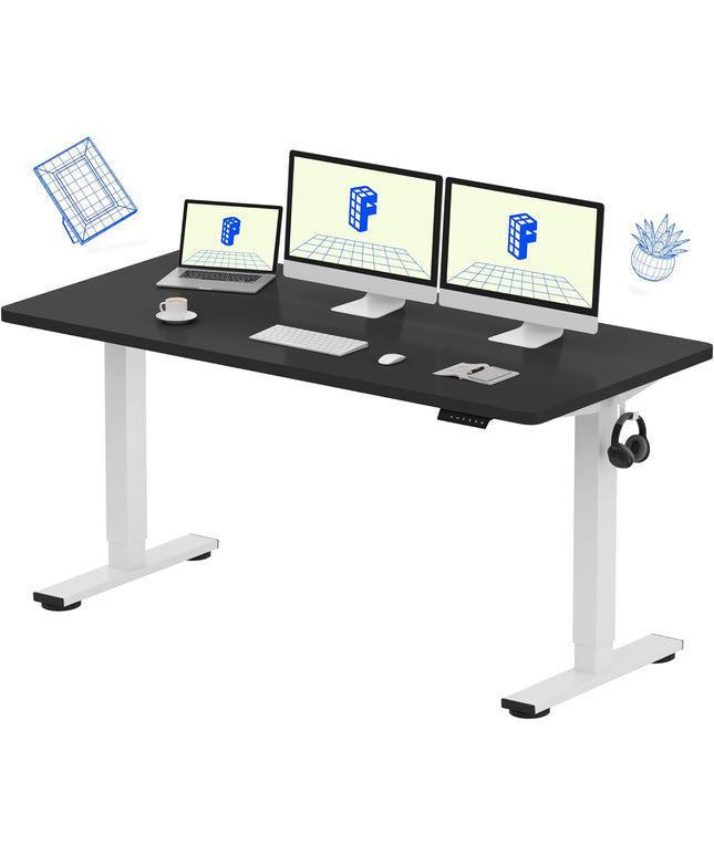 FlexiSpot EN1 Standing Desk – 60"x24" Electric Height Adjustable