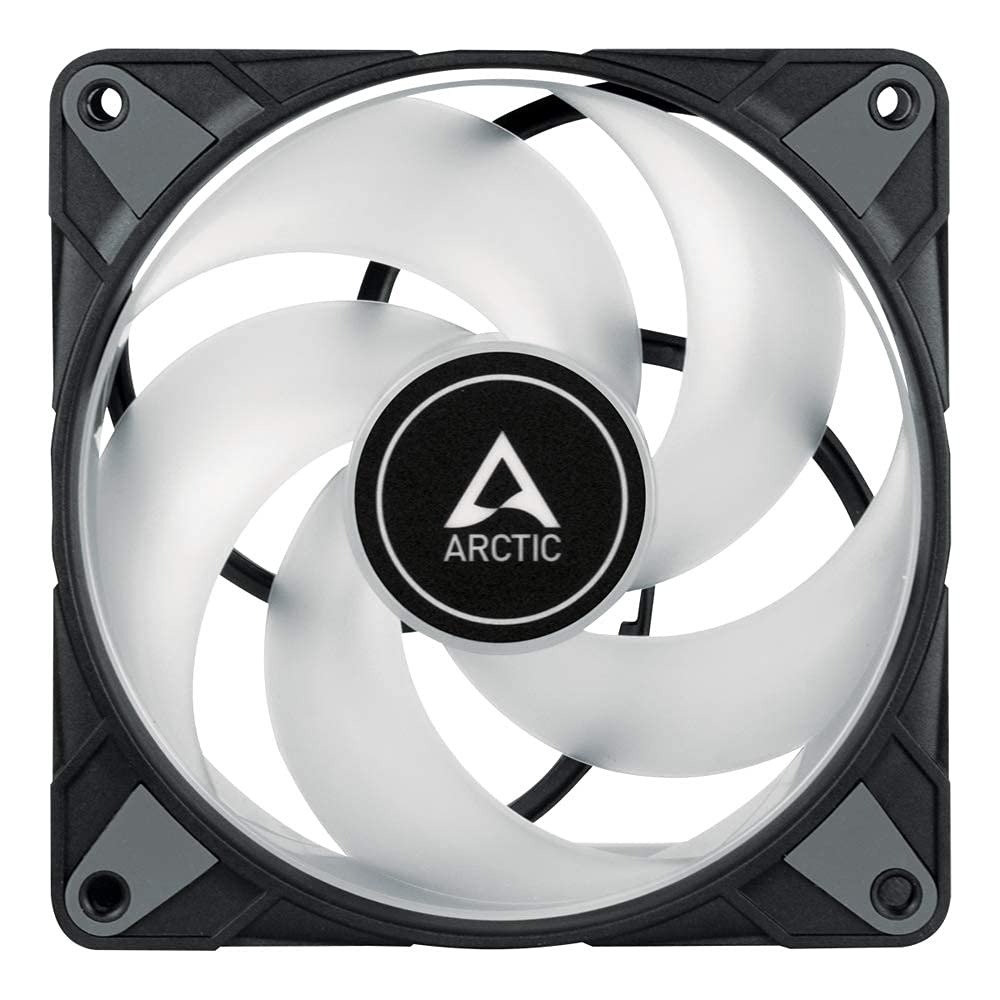 ARCTIC P12 PWM PST A-RGB 120mm Case Fans – 3-Pack, 200–2000 RPM, 5V ARGB, Static Pressure Optimized – Black