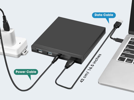 ROOFULL External CD DVD Drive