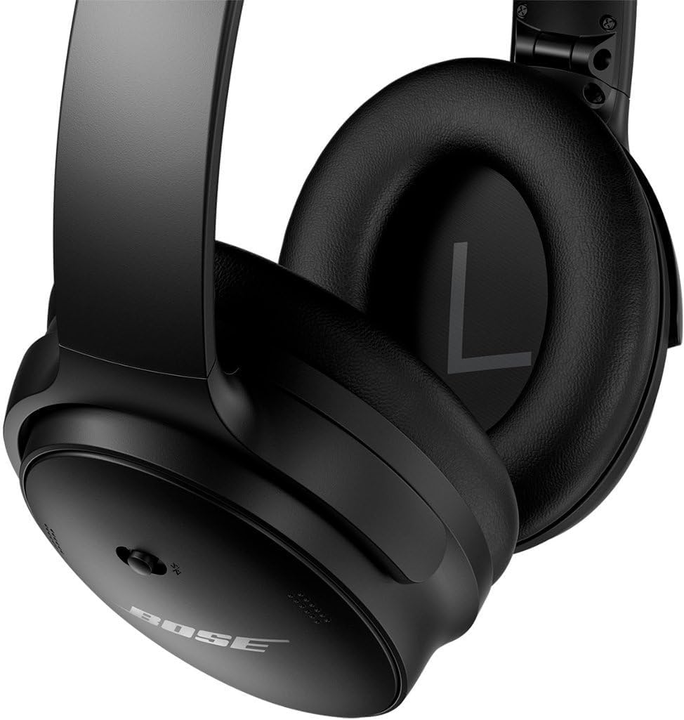 Bose QuietComfort 45 Wireless Noise-Cancelling Headphones – Triple Black, Bluetooth, Renewed.