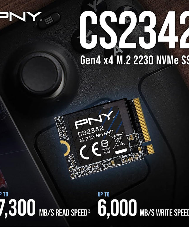 PNY CS2342 1TB Gen4 PCIe NVMe M.2 2230 3D NAND SSD