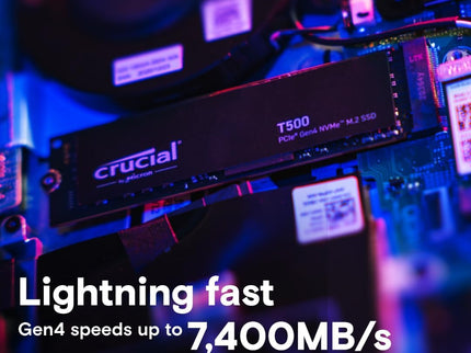 Crucial T500 1TB Gen4 NVMe M.2 Internal Gaming SSD