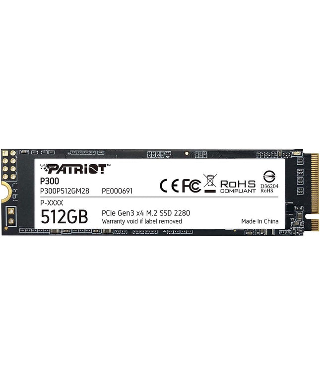 Patriot P300 M.2 PCIe Gen 3 x4 512GB Low-Power Consumption SSD