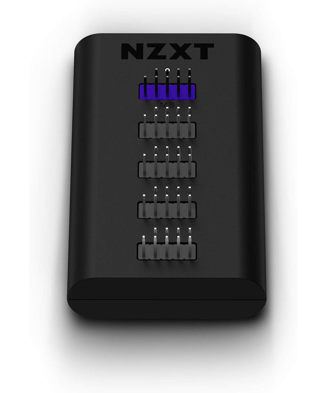 NZXT Internal USB Hub 3 - Expands 4 USB 2.0 Ports - Sleek Multifunctional Design - SATA Power Connection - Plug and Play