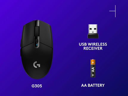 Logitech G305 LIGHTSPEED Wireless Gaming Mouse – 12K DPI HERO Sensor