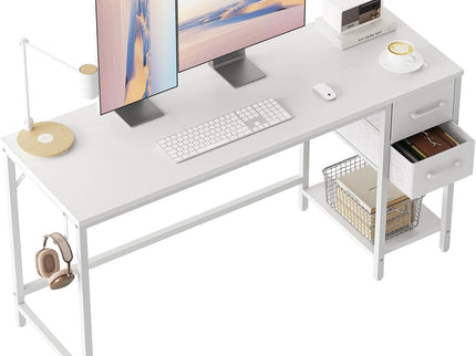 CubiCubi Computer Desk with 2 Drawers