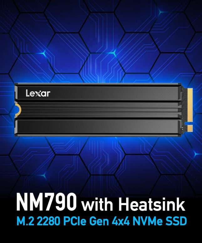 Lexar 2TB NM790 SSD with Heatsink PCIe Gen4