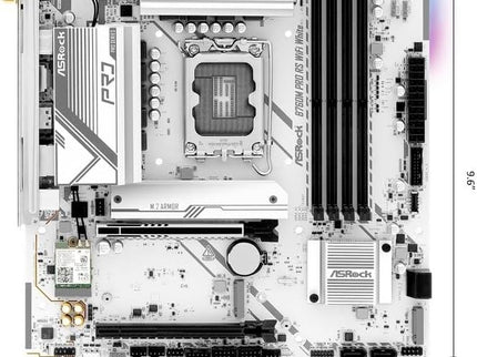 Asrock B760M Pro RS WiFi White Intel Micro ATX Motherboard