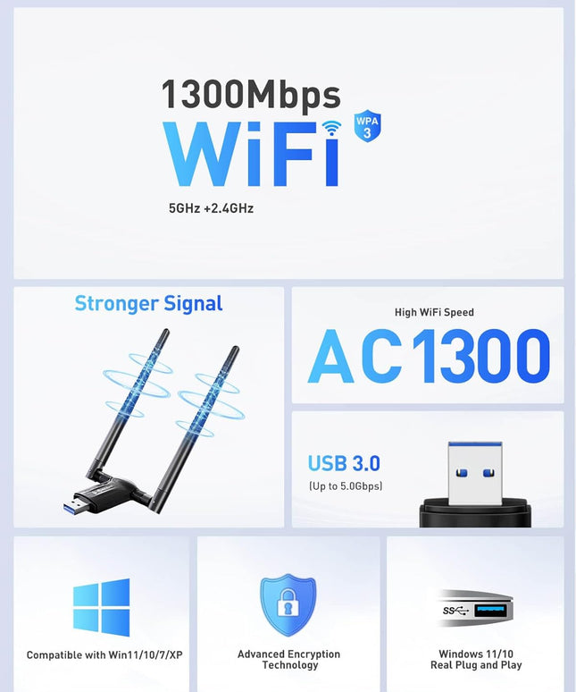 USB WiFi Adapter for Desktop PC