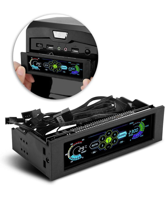 5-Channel PC Fan Controller – Front Panel LCD