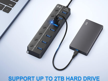 USB Hub 3.0, 7-Port USB Hub