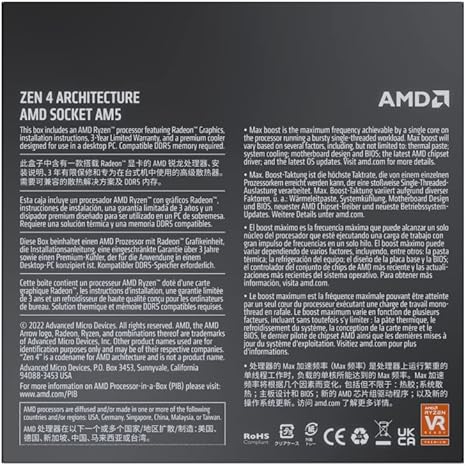 AMD Ryzen 9 7900 12-Core, 24-Thread Unlocked Desktop Processor