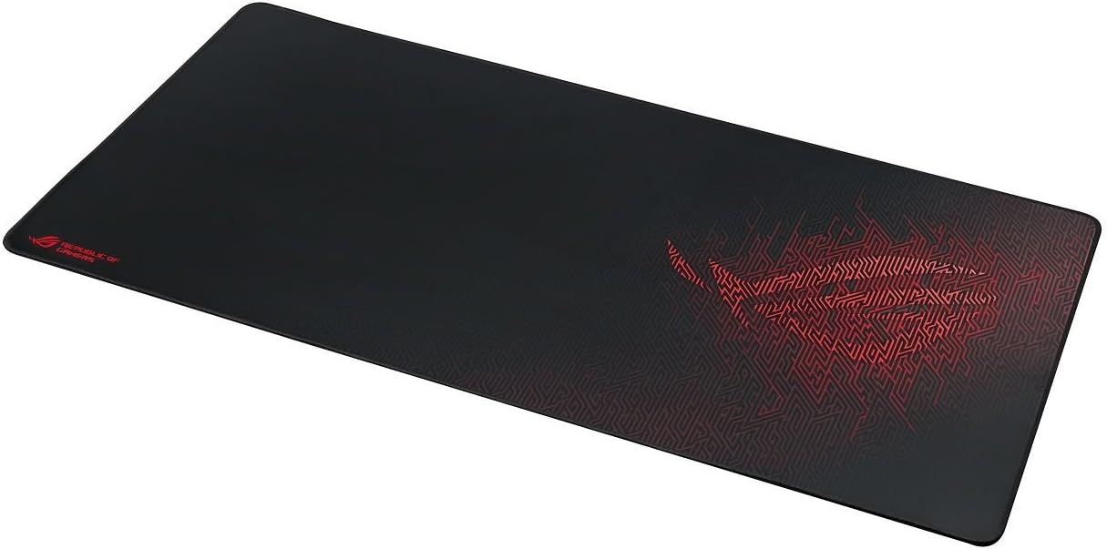 ASUS ROG Sheath BLK LTD – Extra-Large Gaming Mouse Pad, 35.4" × 17.3", Black, Ultra-Smooth for Precise Control, Anti-Fray Edges, Non-Slip Base.