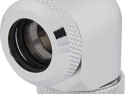 Corsair Hydro X XF 90° 12mm OD Fittings – 4 Pack, Chrome