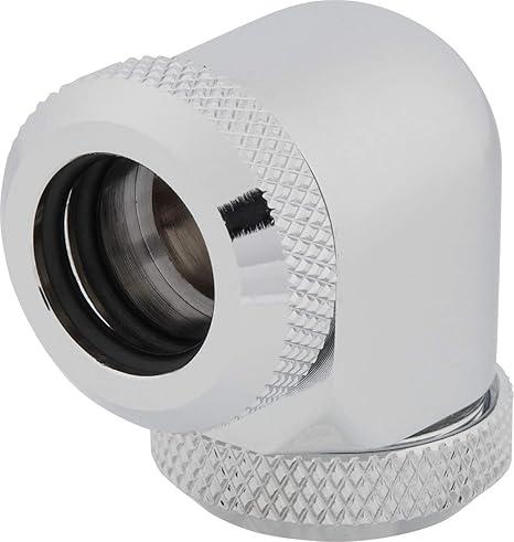 Corsair Hydro X XF 90° 12mm OD Fittings – 4 Pack, Chrome