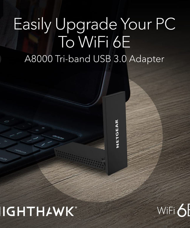 NETGEAR Nighthawk WiFi 6E USB 3.0 Adapter (A8000)