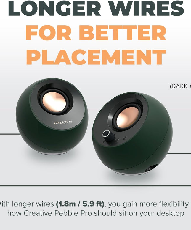 Creative Pebble Pro 2.0 USB-C Computer Speakers