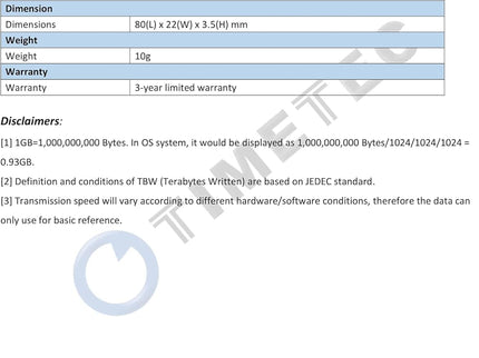Timetec 256GB SSD 3D NAND SATA III 6Gb