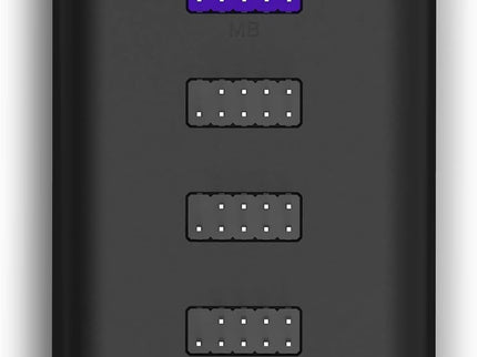 NZXT Internal USB Hub 3 - Expands 4 USB 2.0 Ports - Sleek Multifunctional Design - SATA Power Connection - Plug and Play