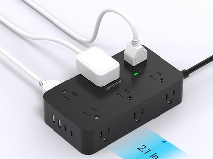 Power Strip Surge Protector with 12 Outlets 4 USB Port