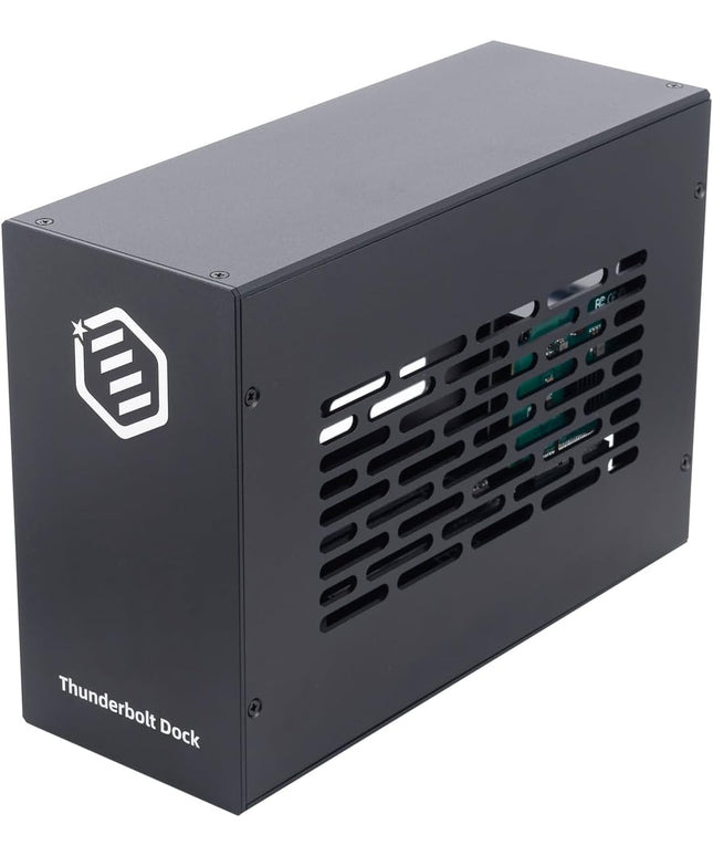 Thunderbolt 3/4 USB4 PCIe Expansion Chassis, External Enclosure with Two PCI Express Slot Compatible with Decklink Capture Card, for Laptops / NUC PD 85W Recharging (MK-T2L)