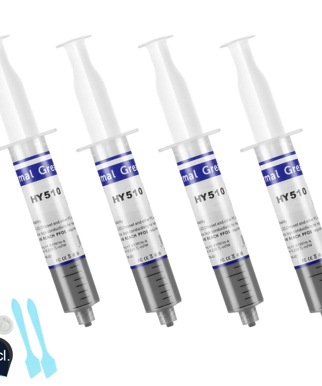 HY-510-100 g (25 g × 4) – Non-Conductive Silicone Thermal Paste for CPU