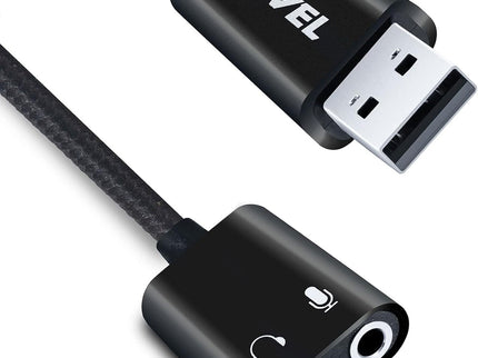 ENVEL USB to 3.5mm Audio Adapter,External Stereo Sound Card