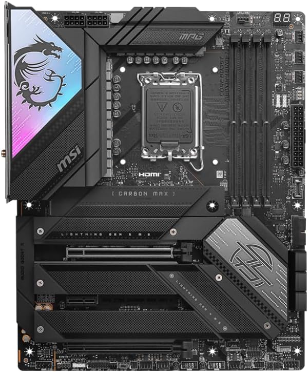 MSI MPG Z790 Carbon MAX WiFi II Gaming Motherboard (Supports 12th/13th/14th Gen Intel Processors, LGA 1700, DDR5, PCIe 5.0, M.2, 2.5Gbps LAN, USB 4, Wi-Fi 7, ATX)