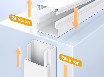 Delamu Cord Hider, 157in Wire Covers for Cords on Wall