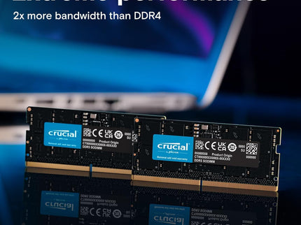 Crucial 32GB DDR5 RAM Kit (2x16GB), 5600MHz