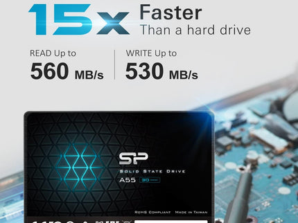 SP 512GB SSD 3D NAND A55 SLC Cache Performance Boost SATA III